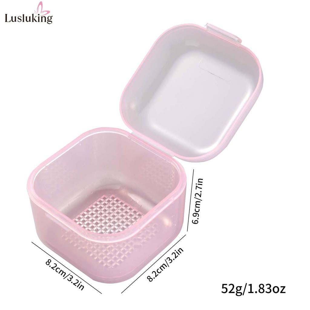 Nail Drill Bits Disinfection Box Double Layer Filtration Cleaning Box Manicure Storage Case Nail BrushCleaningContainer Nail Box