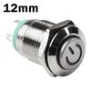 Power Button Switch DIY Equipment Green Metal Button