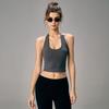 Mitaogirl Kendall Hanging Neck Underwear Women Sexy Beauty Back Sports Top Running Fitness Belt Chest Pad Top Summer