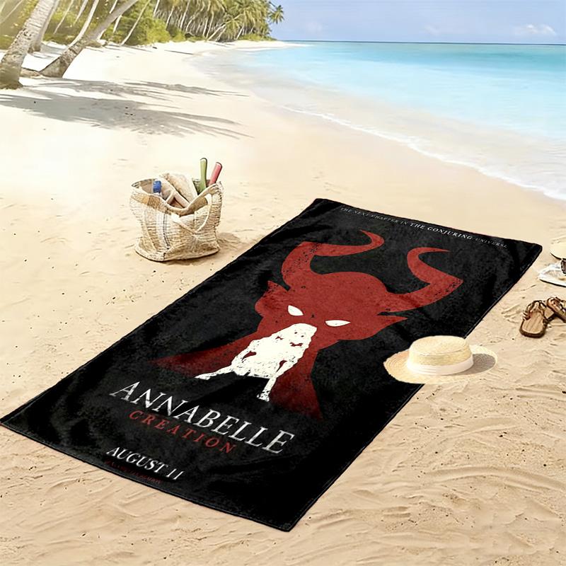 Horror Unveiled Beach Towel Outdoor Camping Soft Outdoor Pool Towel Quick-drying Swim Towel Absorbent Bath Towel Beach Towel Comfort Fashion Beach