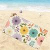 Vintage Pastel Floral Beach Towel Patterned Sunscreen And Windproof Suitable For Swimming Pool Camping Travel Blanket