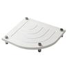 Fan Shaped Stone Drying Mat Water Absorbing Stone Tray with Stainless Steel Feet Fast Drying Diatomite Stone Sink Tray