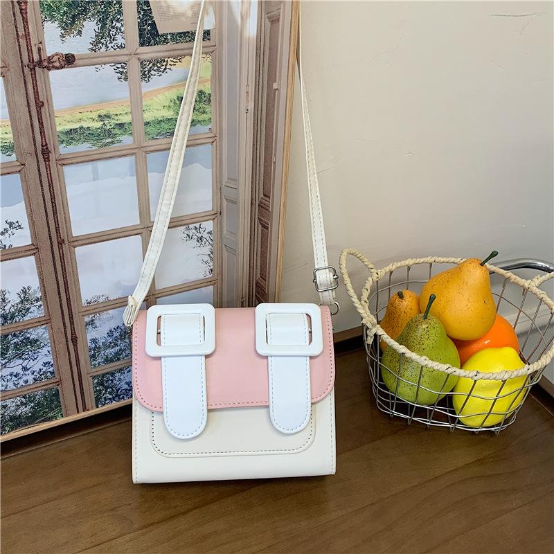 New Bag Women's Fashion Macaron Student Messenger Women's Bag Niche High-end Cute Shoulder Small Square Bag