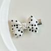 Women Hair Rope Dot Hair Bows Elegant Hair Clip Lady Barrettes Hair Style Clip
