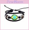 Nationale Kreative MannFrauen Flagge Exquisites Armband Weltmeisterschaft Nationalflaggen Armband