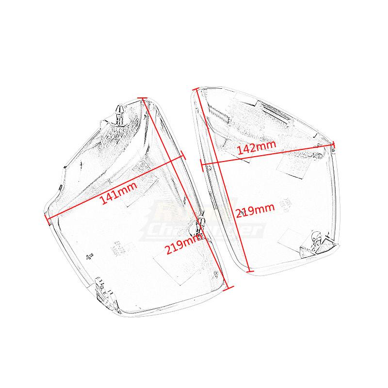 Motorcycle Battery Fairing Cover For Yamaha XV 700 750 1000 1100 Virago 1984-up Side Cover Left & Right Protection Cover Black