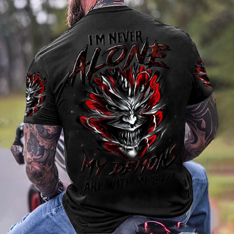 Vintage T-shirts For Men Shirts Short Sleeve Tops Skull Graphic Clothing O Neck Oversized Streetwear 5xl Summer Men's Shirt Tees