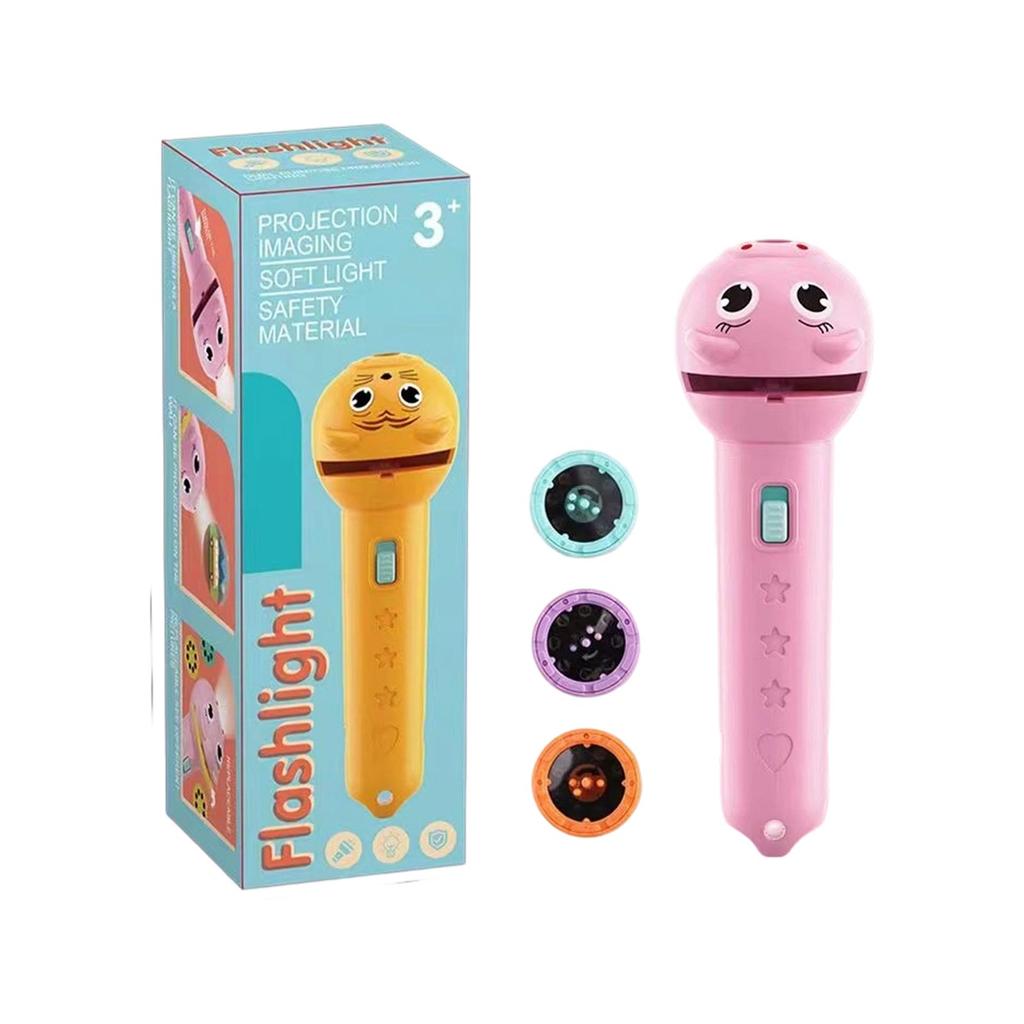 Lampe de poche Projecteur Jouet pour Enfants avec Images Lumineuses, Projecteur Portatif Éducatif pour Enfants, Cadeau d'Anniversaire