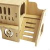 Comfy Hamster Haven: Wooden Hideout for Small Animals