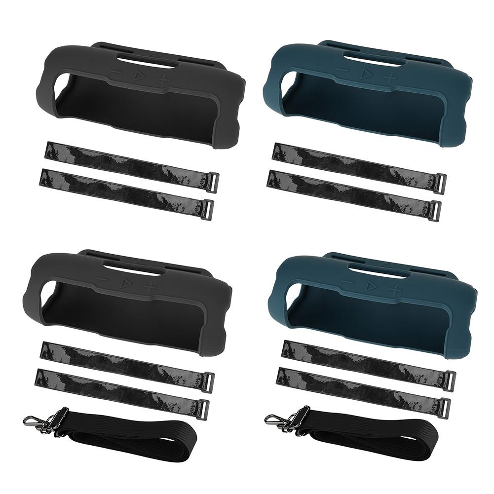 Protective Sleeve Cover with Shoulder Strap Silicone Protective Cover Shell Protective Skin Case for JBL Flip 7 Speaker