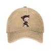 Nara Unique Unisex Women Baseball Caps Yoshitomos Distressed Denim Caps Hat Vintage Outdoor Activities Adjustable Fit Sun Cap