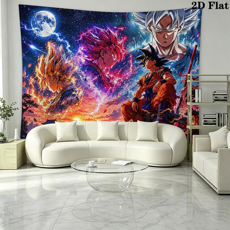 DRAGONBall Wall Tapestry Aesthetic Wall Hanging Printed Fabric Blanket Decorative Tapestries for Bedroom Living Room Home Decor