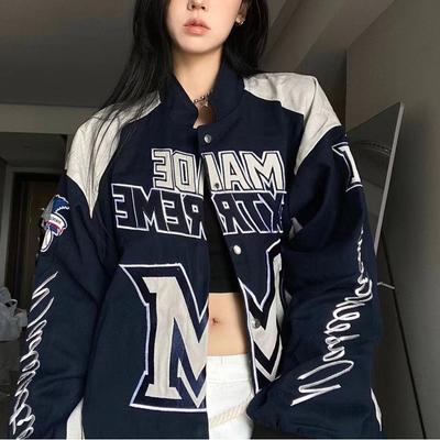 Vintage Streetwear Racing Jacket Loose Fit Men Women