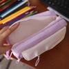 Multi-layered Stationery Storage Bag Large Capacity Pen Pencil Case Macaron Color Pencil Bag  Kids