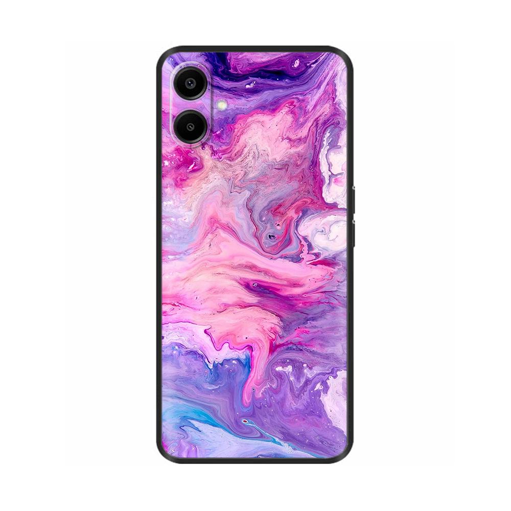 For Samsung Galaxy A06 Case Luxury Black Silicone Painted For Samsung Galaxy A06 SM-A065F Cases Bumper TPU Phone Protector Cover
