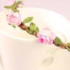 Hippie Love Flower Garland Crown Festival Wedding Hair Wreath BOHO Floral Headband