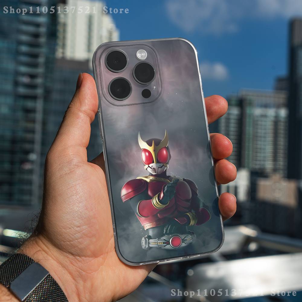 Masked Rider Kamen Rider Phone Case For iPhone 16,15,17,12,13,14,11 Max,Pro,Plus,X,XS,XR,SE4,E Mini Transparent Cover