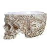 Halloween Skull Flower Pot Gothic Skeleton Planter Container Organizer Suitable for Home Garden Decor