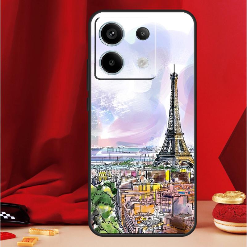 France Paris Eiffel Tower Case For Xiaomi Redmi Note 11 12 13 Pro 8 9 10 Note 12S 11S 10S 9S Redmi 13C 10C 12C Cover