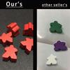 100 Wooden Meeples 14 Colors 16Mm Extra Board Game Pawns Pieces Replacement Tabletop Gaming Components And Upgrade Accessories