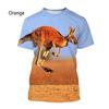 Cute Animal Kangaroo Pattern Tshirt For Men Women 3D Printing Casual Short Sleeve Funny Tee