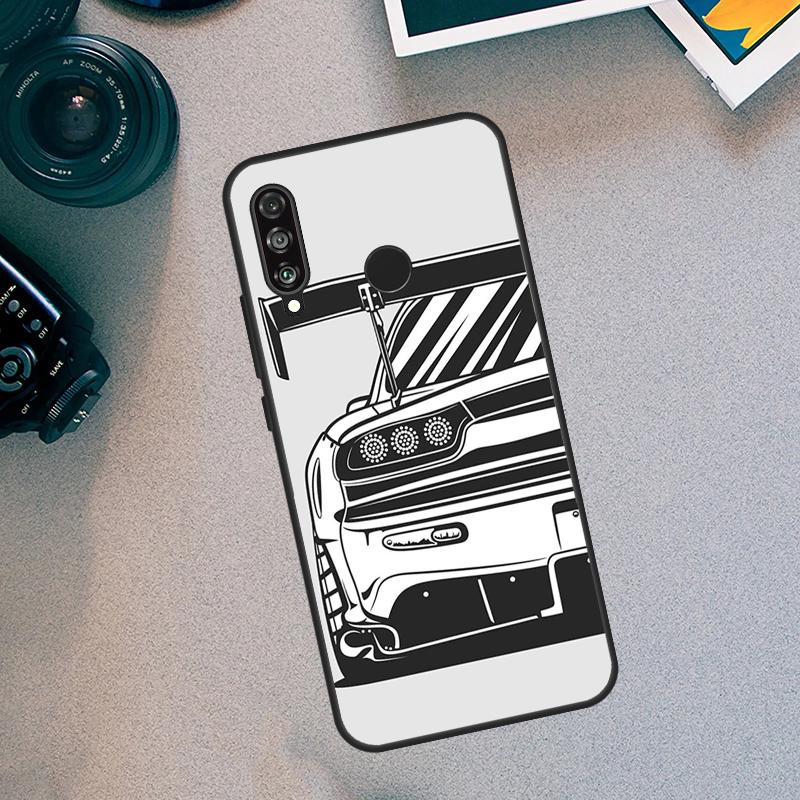 JDM Car For Huawei Nova Y70 Y91 Y72 Y73 Y60 Y90 Y61 8i 7i 11i 12i 12s 9 10 SE P20 P30 P40 Lite Case
