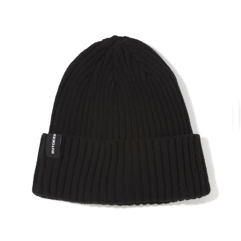 23 Хлопковая базовая шапка-бини с символом - Черная