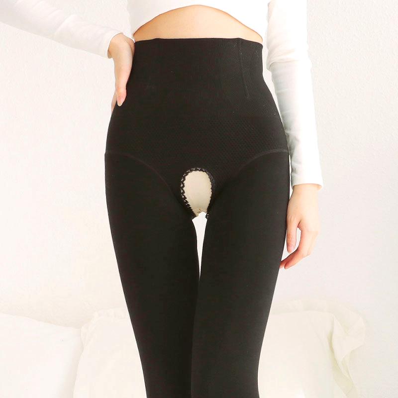 

Женское нижнее белье с высокой талией, теплые брюки, термоколготки с открытой промежностью, колготки, леггинсы с флисовой подкладкой