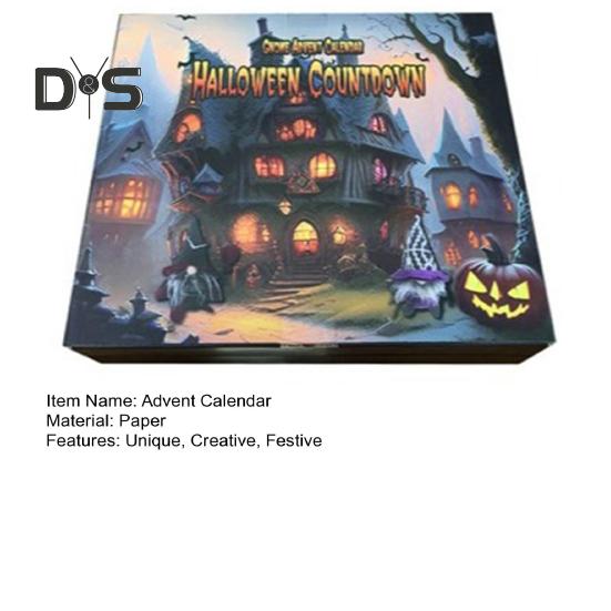 Adventní kalendář Halloween Gnome 2024 Odpočítávací kalendář Blind Box Mini figurky Gnome Halloween dekorace stolu pro domácí párty