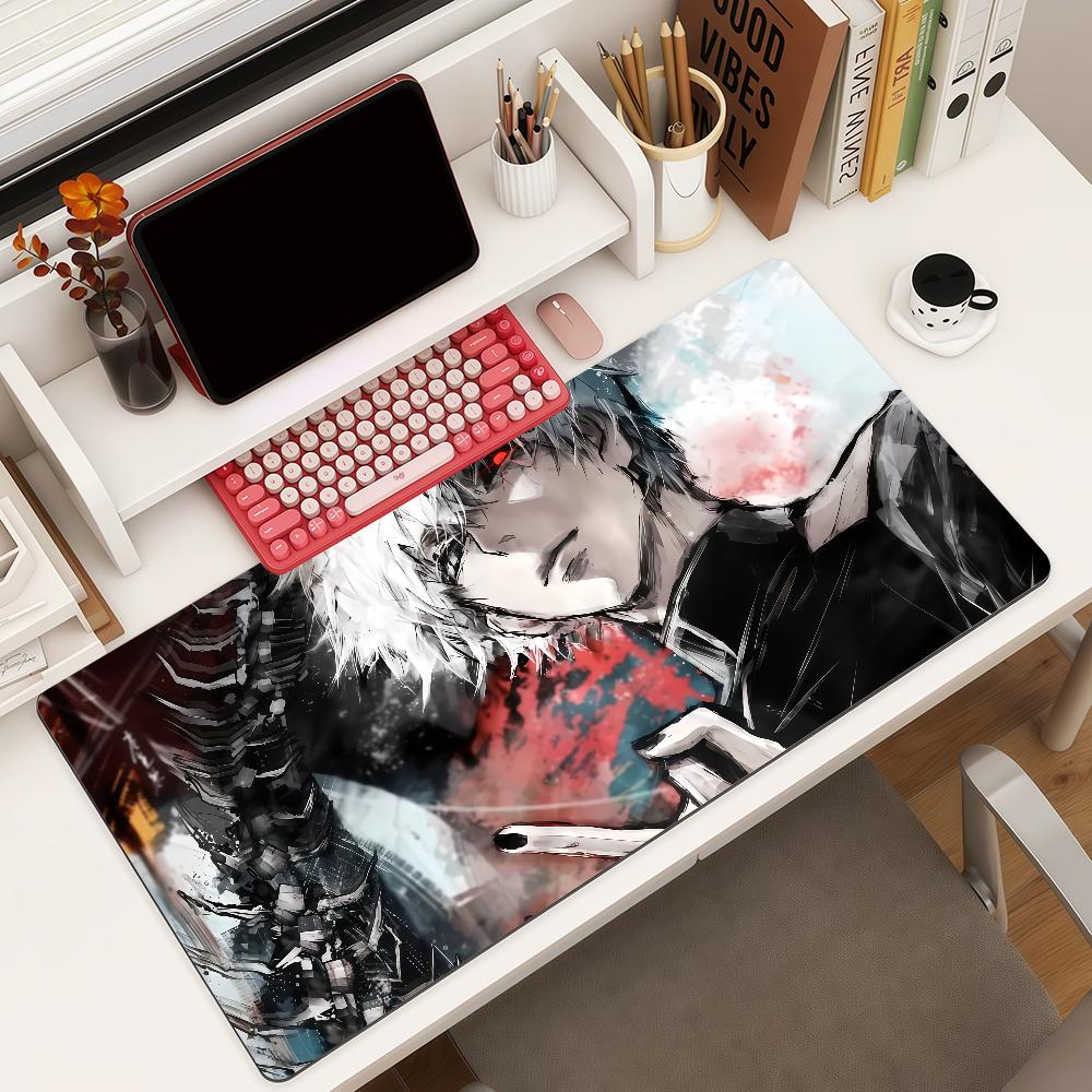 Anime Ttokyo Gghoul Mouse Pad Square Office Gaming Desk Mat Waterproof Nonslip Rubber Decorative