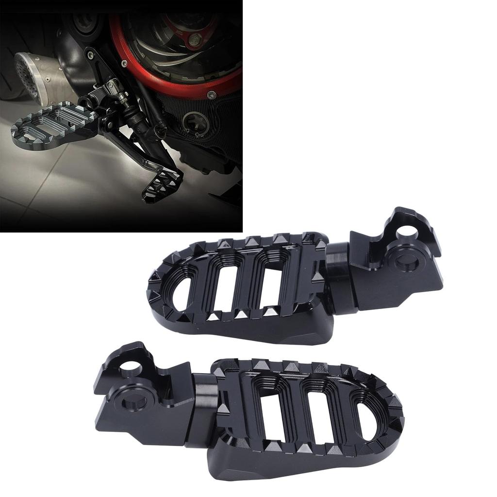 Motorcycle Foot Pegs, Anti-Slip Height Adjustable Front Rider Footrests Pedals for Trail 125 Hunter Cub