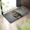 Cartoon furry cute cat animals, game carpet, non-slip washable floor mat