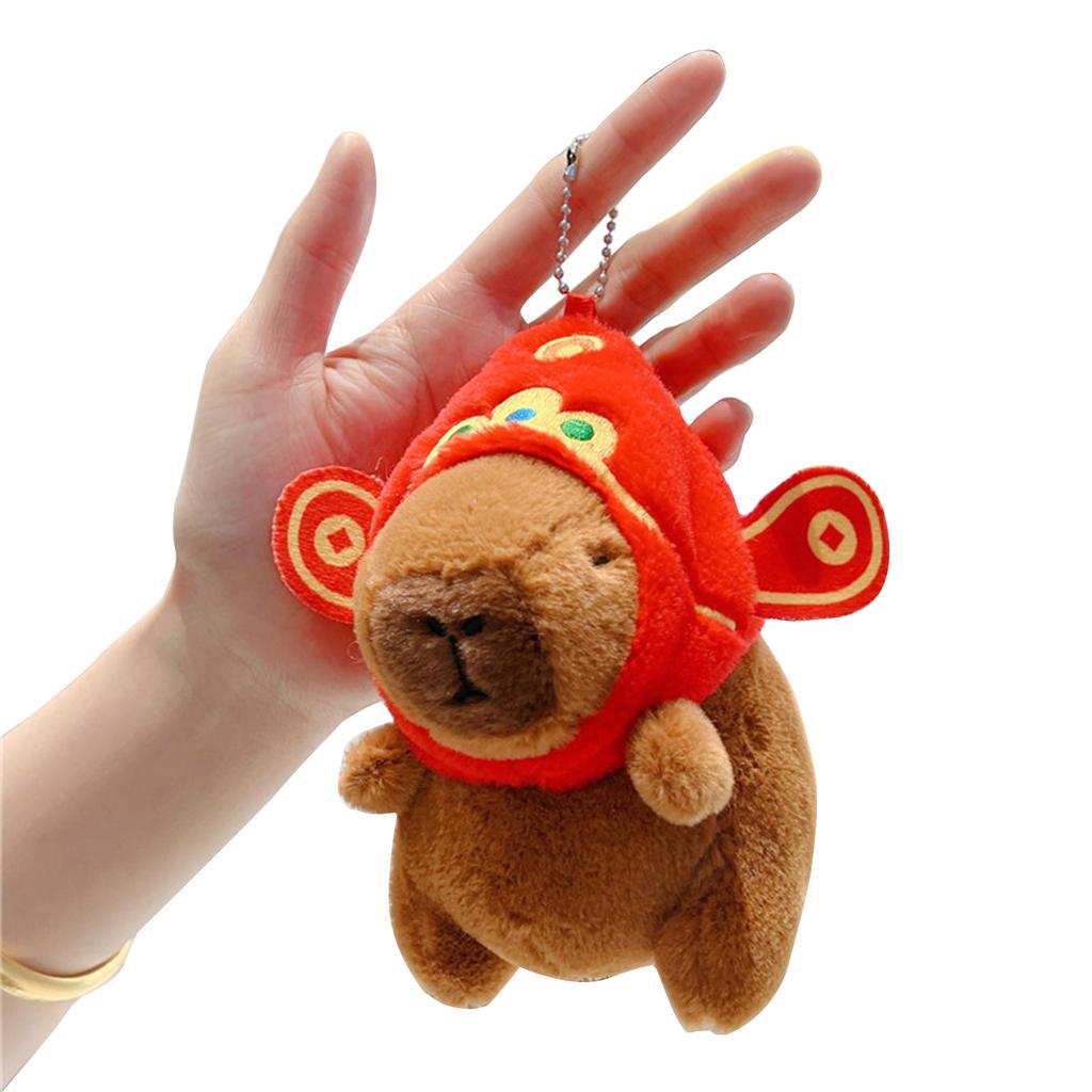 Cosplay Capybara Plüsch Schlüsselanhänger Rucksackanhänger Cartoon Auto Schlüsselanhänger Handtaschen Dekoration Damen Accessoires Geburtstagsgeschenk