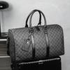 Travel Bags For Men And Women Large Capacity Tide Short Business Trip Travel Korean Version Plaid Handbag Shoulder Bag Tide