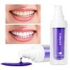 V34 Zahnpasta Lila Farbkorrektor Zahnpasta für weiße Zähne 30 ml Aufhellende Zahnpflege Zahnpasta zur Reduzierung der Gelbfärbung