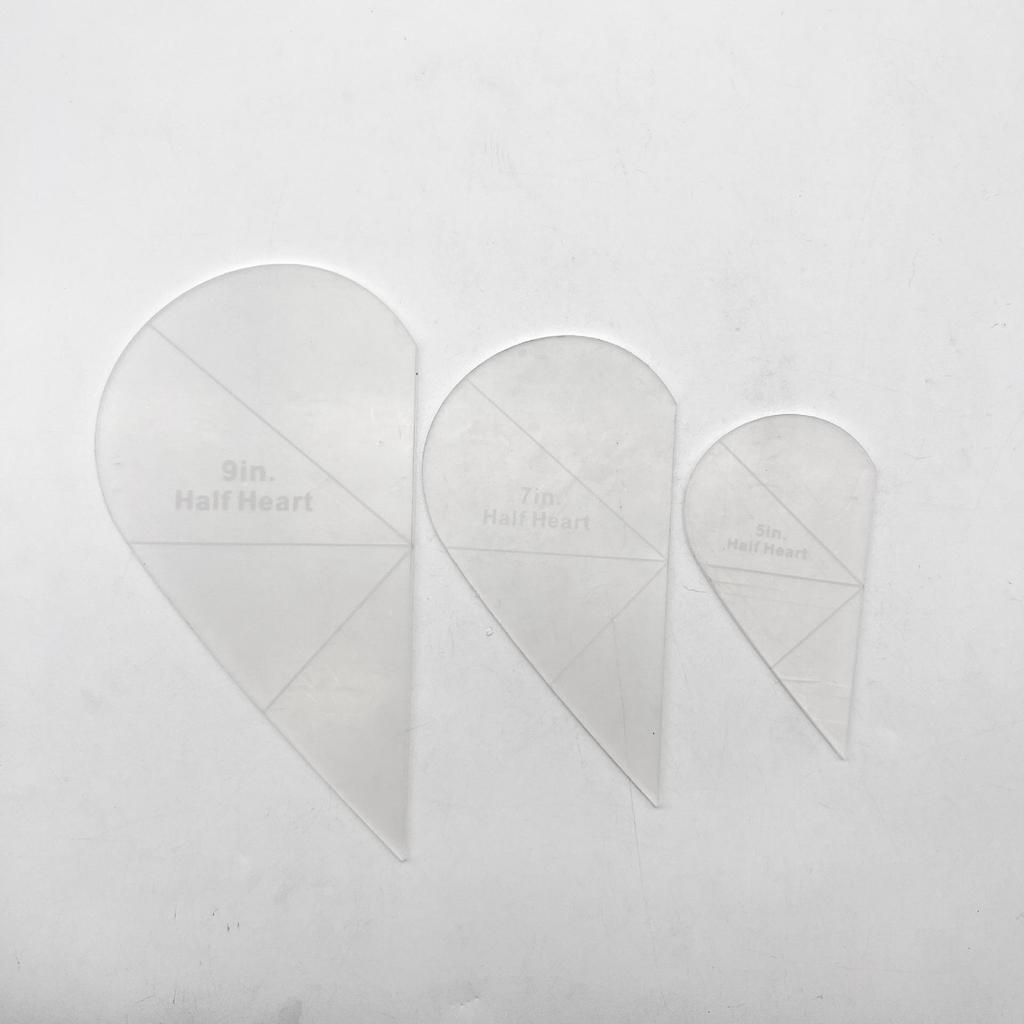 Acrylic Irregular 90° Sewing and Patchwork Ruler for Fabric Cutting