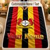 Flannel BlanketBayer Leverkusen Football Custom Name Text Personalized Soft Warm Throw Blanket Home Decor Gift