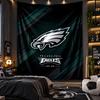 Wandbehang Wandteppich Philadelphia Eagles Druck Stoff für Wohnzimmer Schlafzimmer Heimdekoration