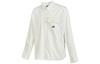 WOVEN BUTTON DOWN Shirts Men's White Polo Collar Moderate Shirt 10023803-A02
