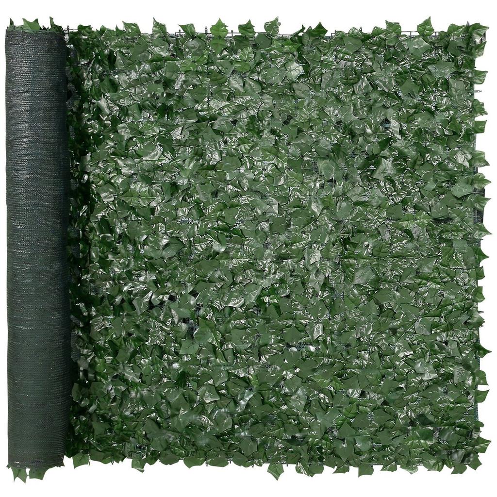 Ivy Privacy Fence, 1.5 X 2.5m Artificial Green Wall Screen, Greenery Ivy Fence with Mesh Cloth Backing and Strengthened Joint, Faux Hedges Vine Leaf