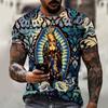 Vintage T Shirt For Men Graffiti Abstraction Short Sleeve Tops Street Hip Hop Men's T-shirts Oversized Tees Shirt Man Clothing