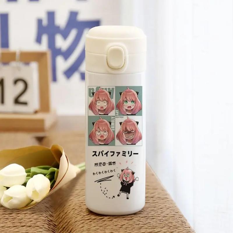 SPY×FAMILY Co-named Thermal Cup Japanese Animation Around Male and Female Students Jump Cover Water Cup Two-dimensional Gift