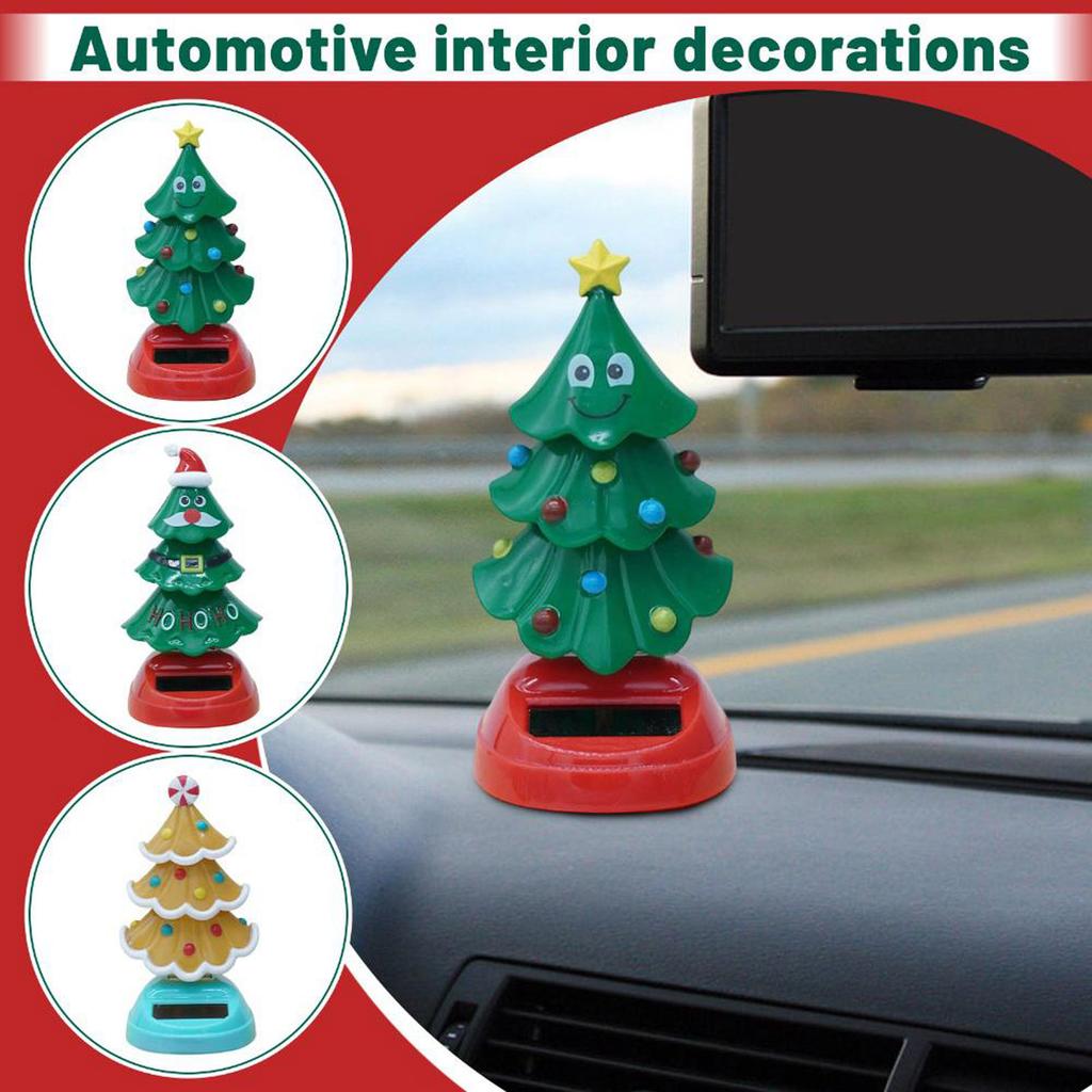 Tanzender Weihnachtsbaum, Weihnachtswackelfigur Weihnachtsbaum Schwingendes Spielzeug Armaturenbrett-Dekoration, Tanzende Spielzeuge, Tanzende Puppe Weihnachtsbaum-Dekoration