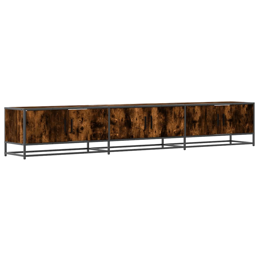 TV Cabinet Smoked Oak 240x35x41 cm Particleboard
