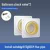 Premium ABS Kitchen Check Valve: Anti-Odor Range Hood Backflow Preventer and Ventilation Exhaust Outlet.