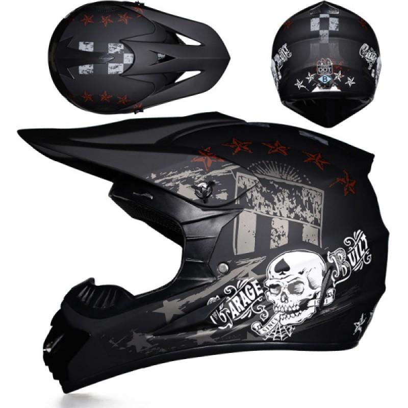 Full Face ABS Off-Road Motorcycle Helmet Men Women Lightweight Safety Gear In Multiple Colors Sizes