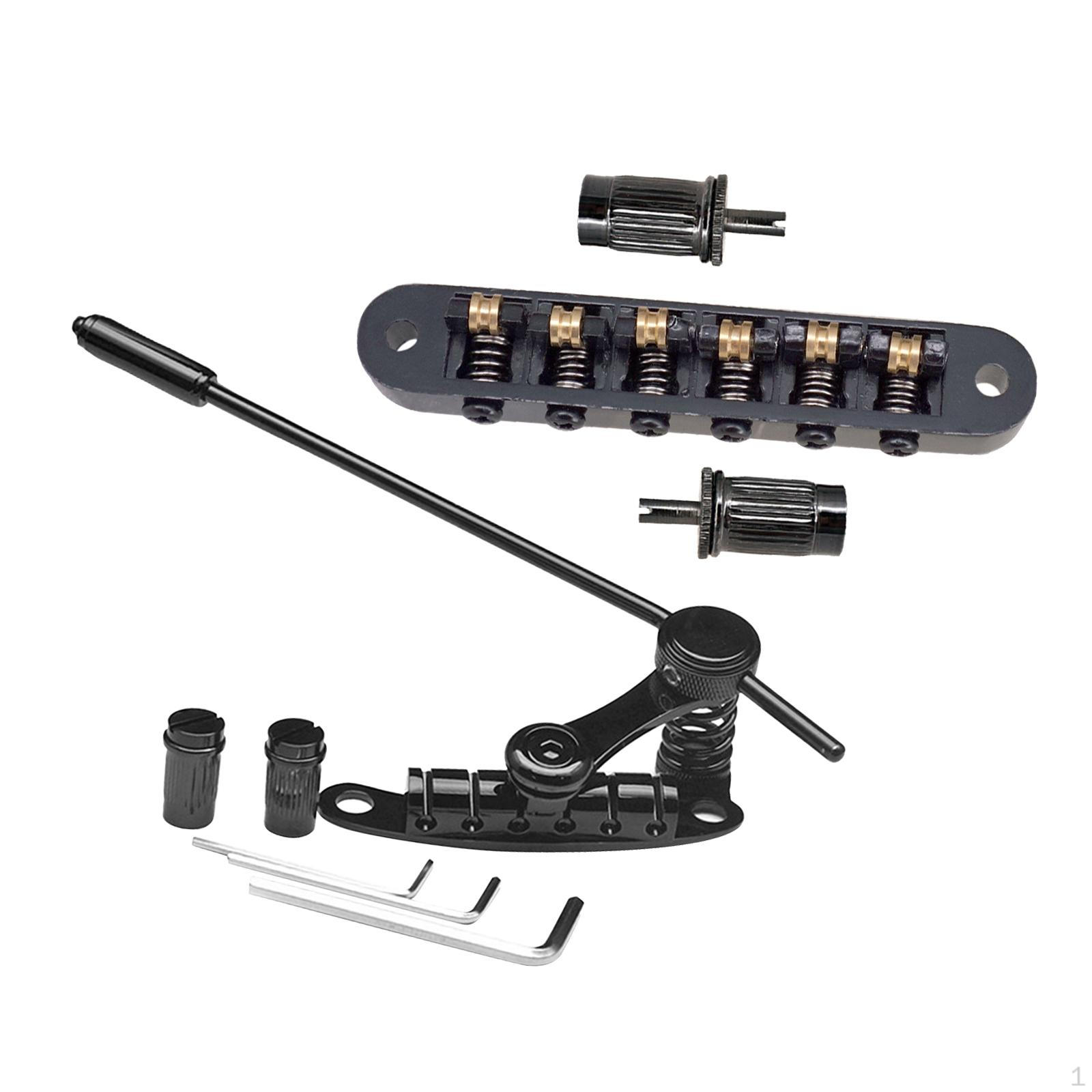 

Усовершенствованная система тремоло для электрогитары с 6 струнами чёрный