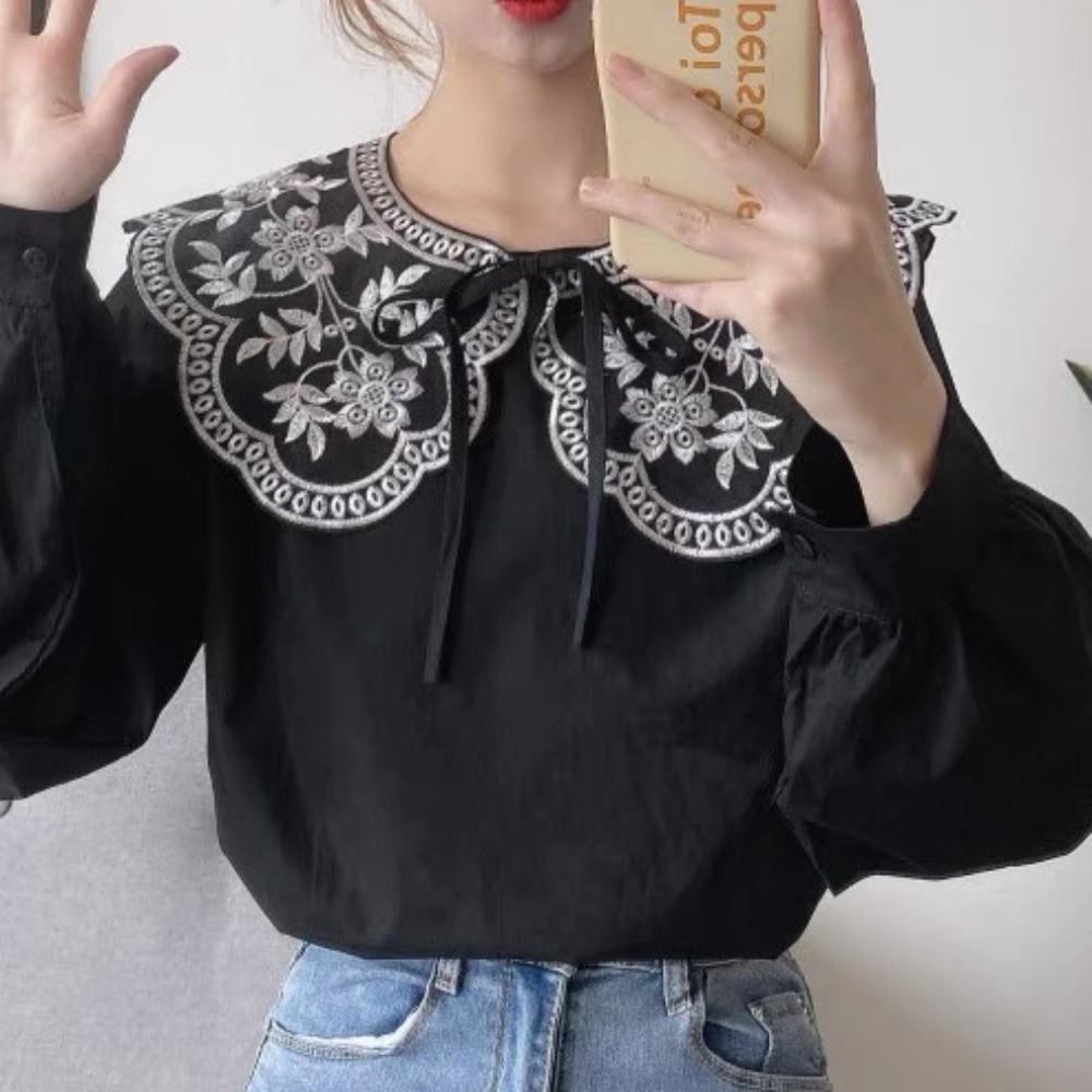 Mesh Crochet Shawl Detachable Collar Sweet Blouse Shoulders Fake Collar  Spring