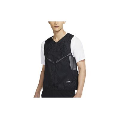 Run Division Pinnacle Lichtgewicht Geweven Patchwork Hardloopvest Heren Vest Zwart DA1320-010