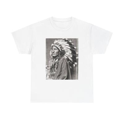 Native American Sitting Bull Indianer T-Shirt Stolz Neu Unisex Schweres Baumwoll-T-Shirt Unisex T-Shirt